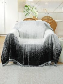 Black Ombre throw on a single seater sofa