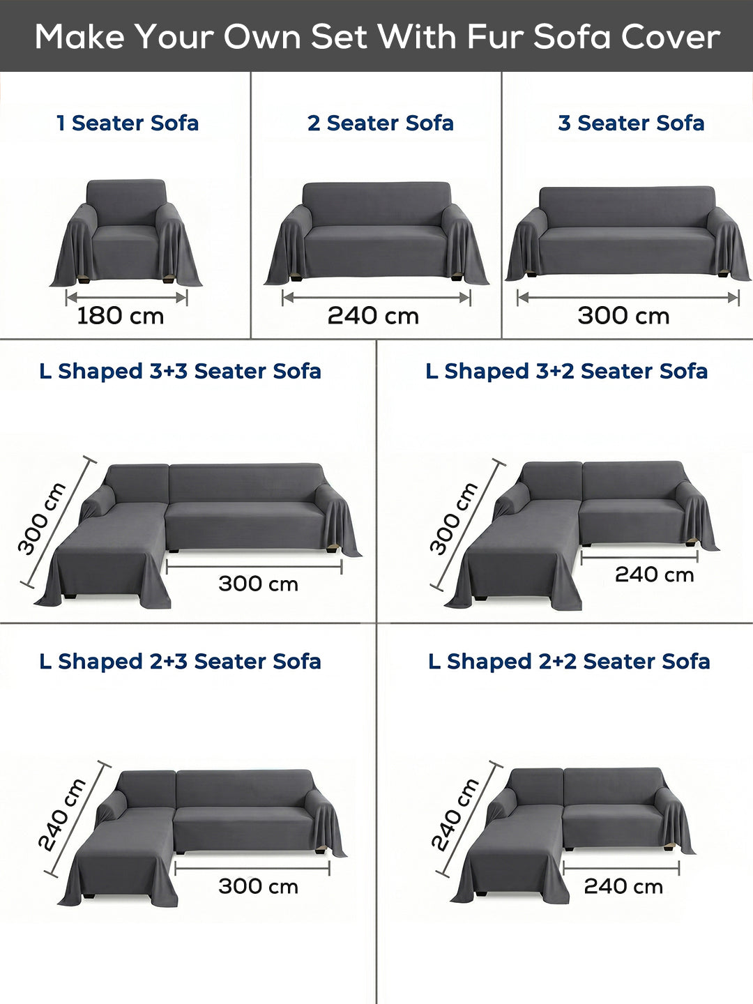 Make your own set: sofa size guide