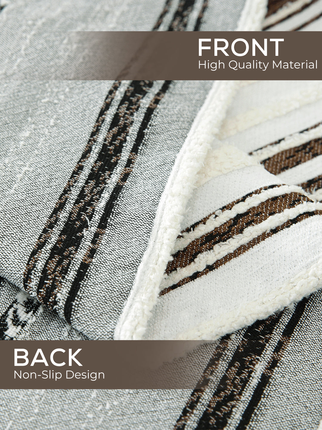 Front and non-slip back