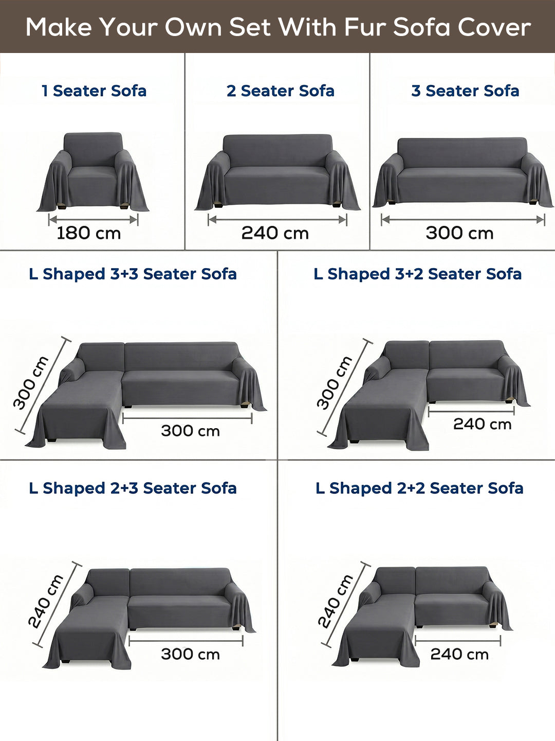 Make your own set: sofa size guide