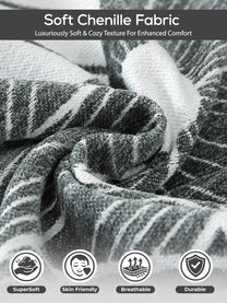 Soft chenille fabric close-up