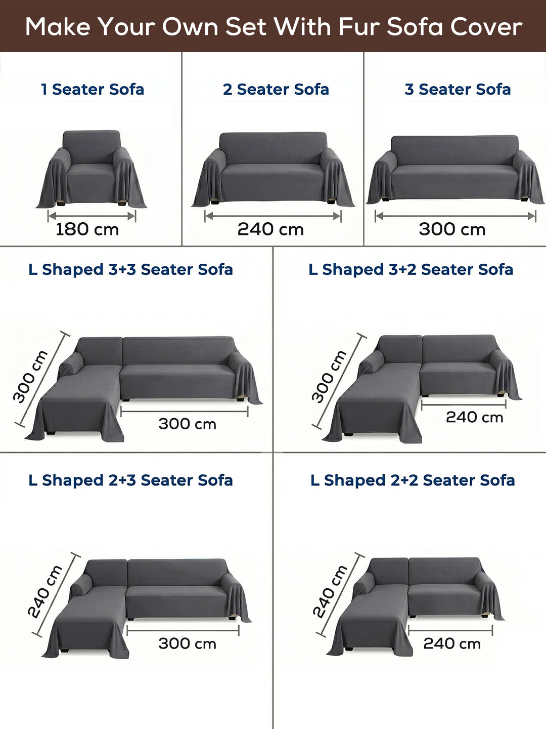 Make your own set: sofa size guide