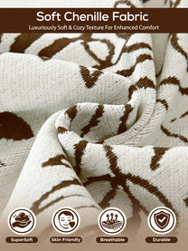 Soft chenille fabric close-up