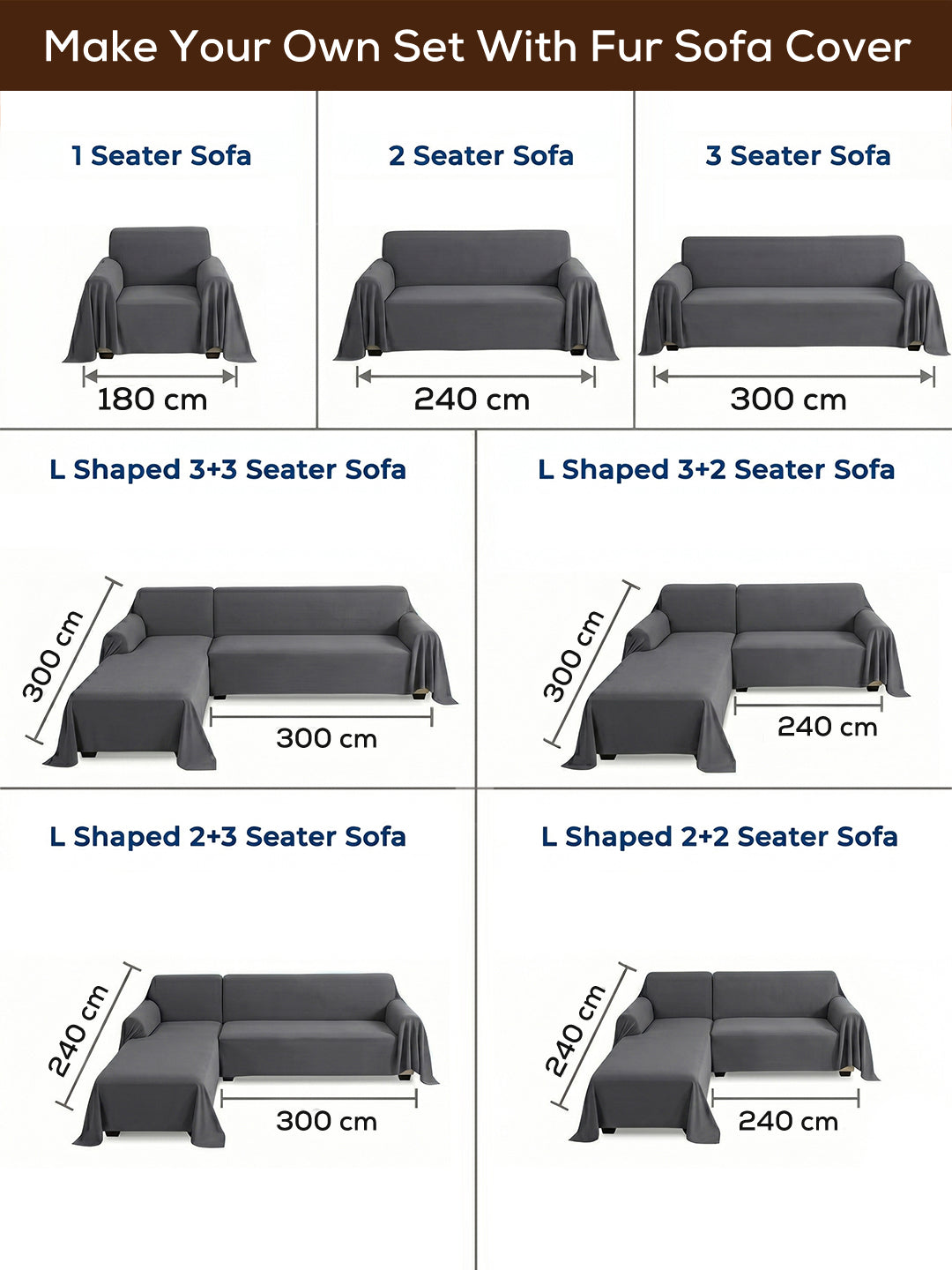 Make your own set: sofa size guide