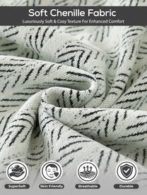 Soft chenille fabric close-up