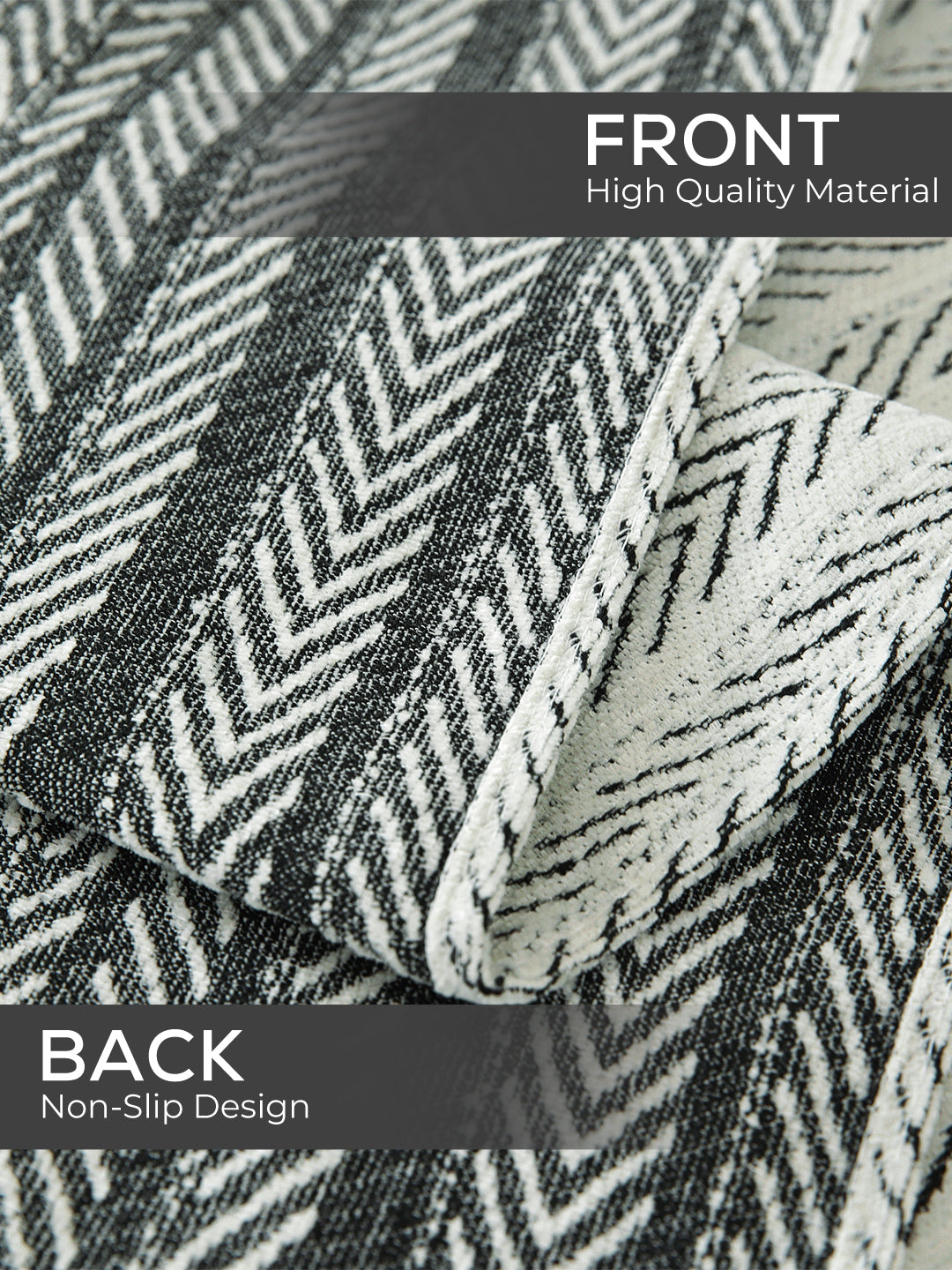 Front and non-slip back