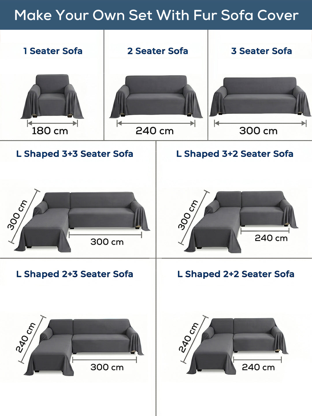 Make your own set: sofa size guide