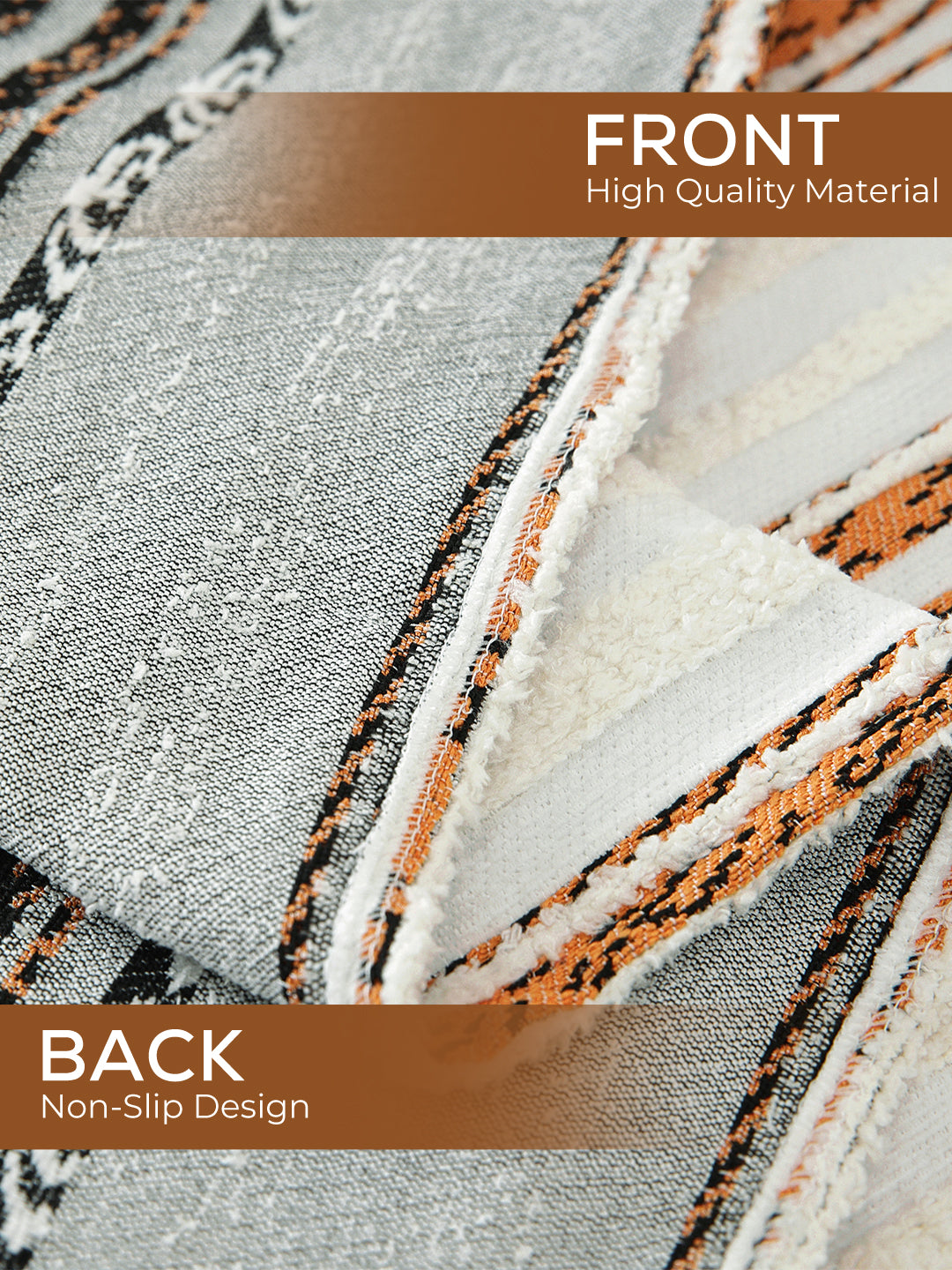 Front and non-slip back