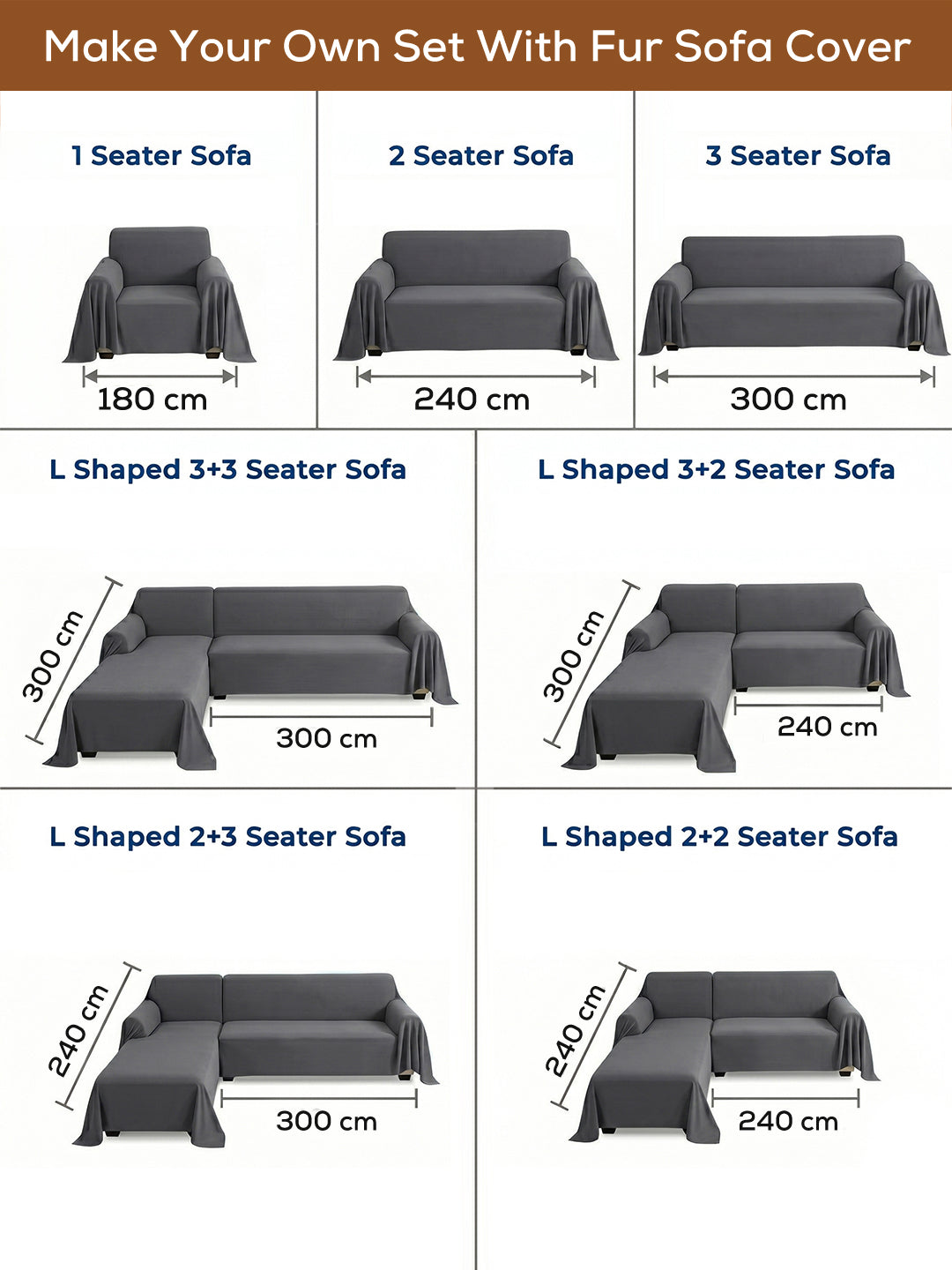 Make your own set: sofa size guide