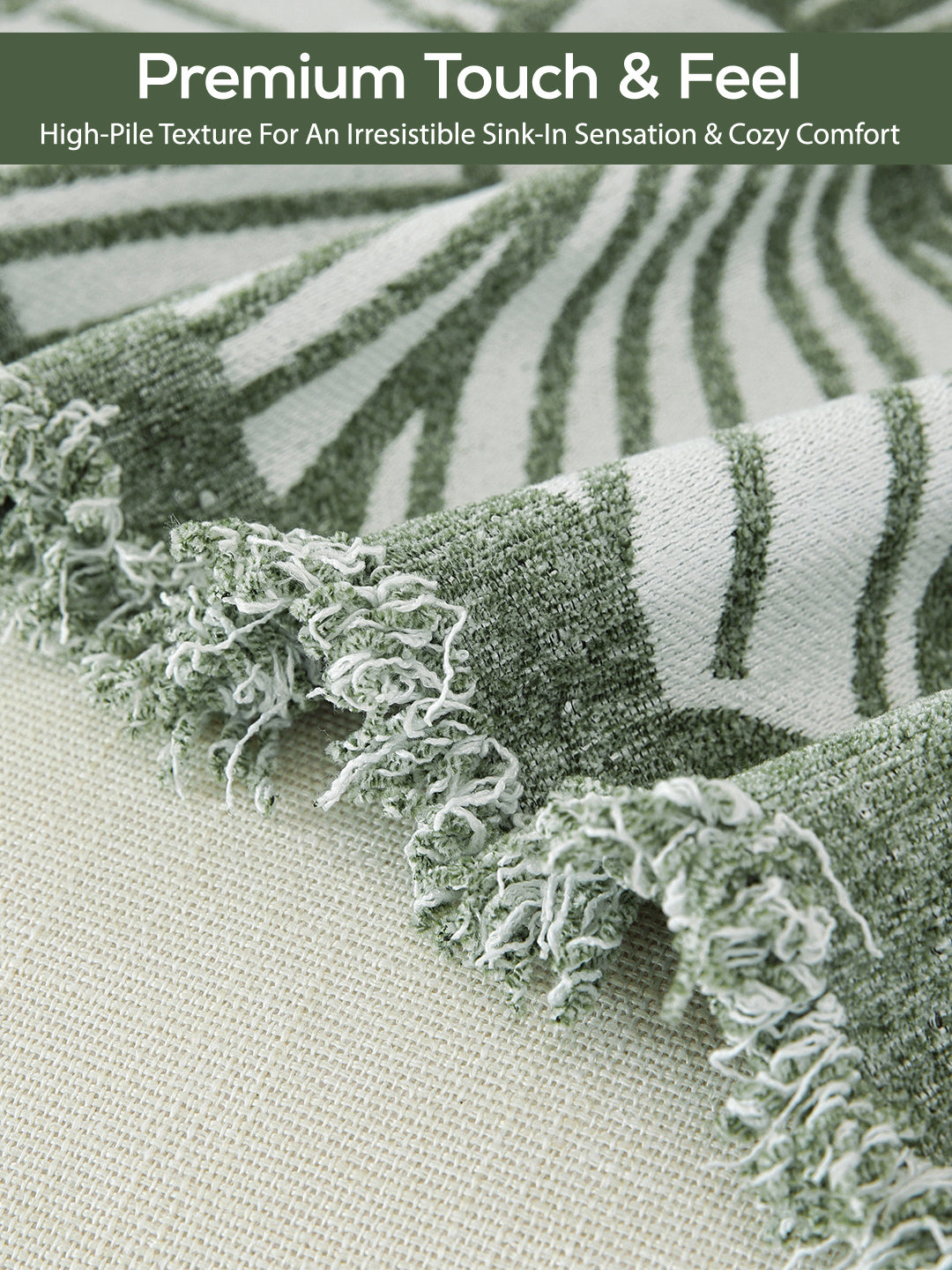 Premium high-pile chenille texture