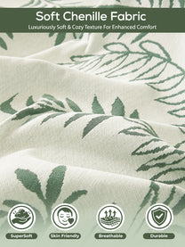 Soft chenille fabric close-up