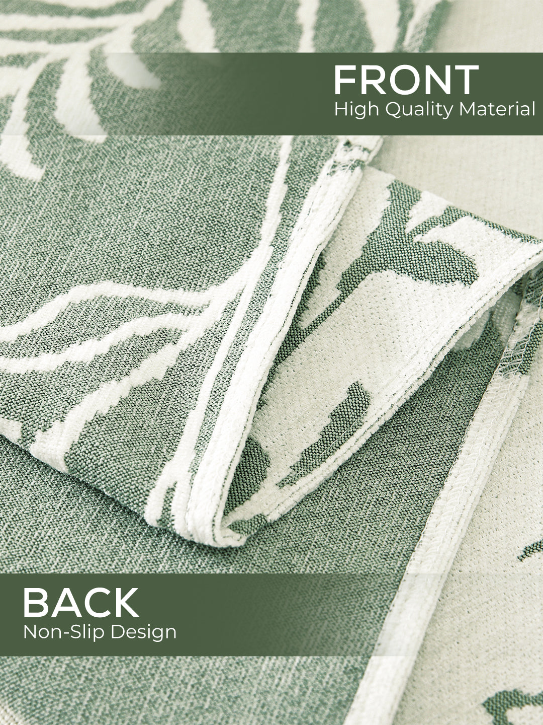 Front and non-slip back