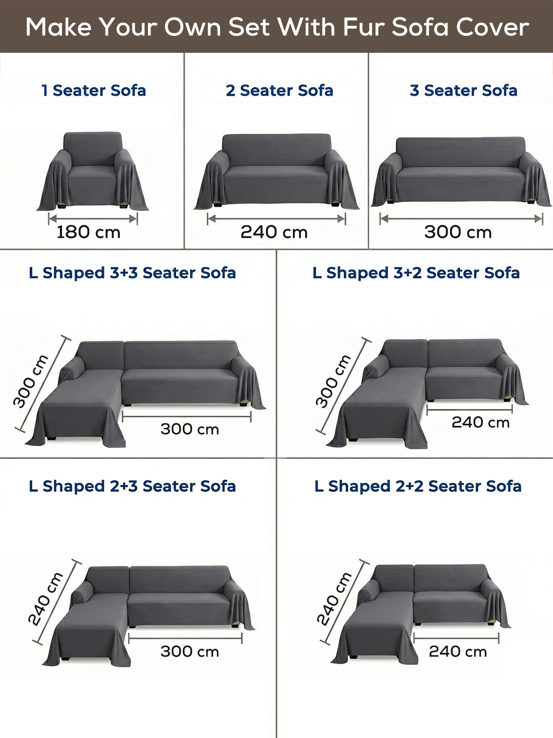 Make your own set: sofa size guide