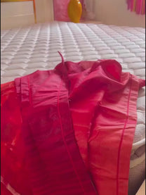 Tevel 300 TC Red King Size Bedsheet