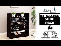 Lazywud Storage Shoe Rack (Dark Wenge)