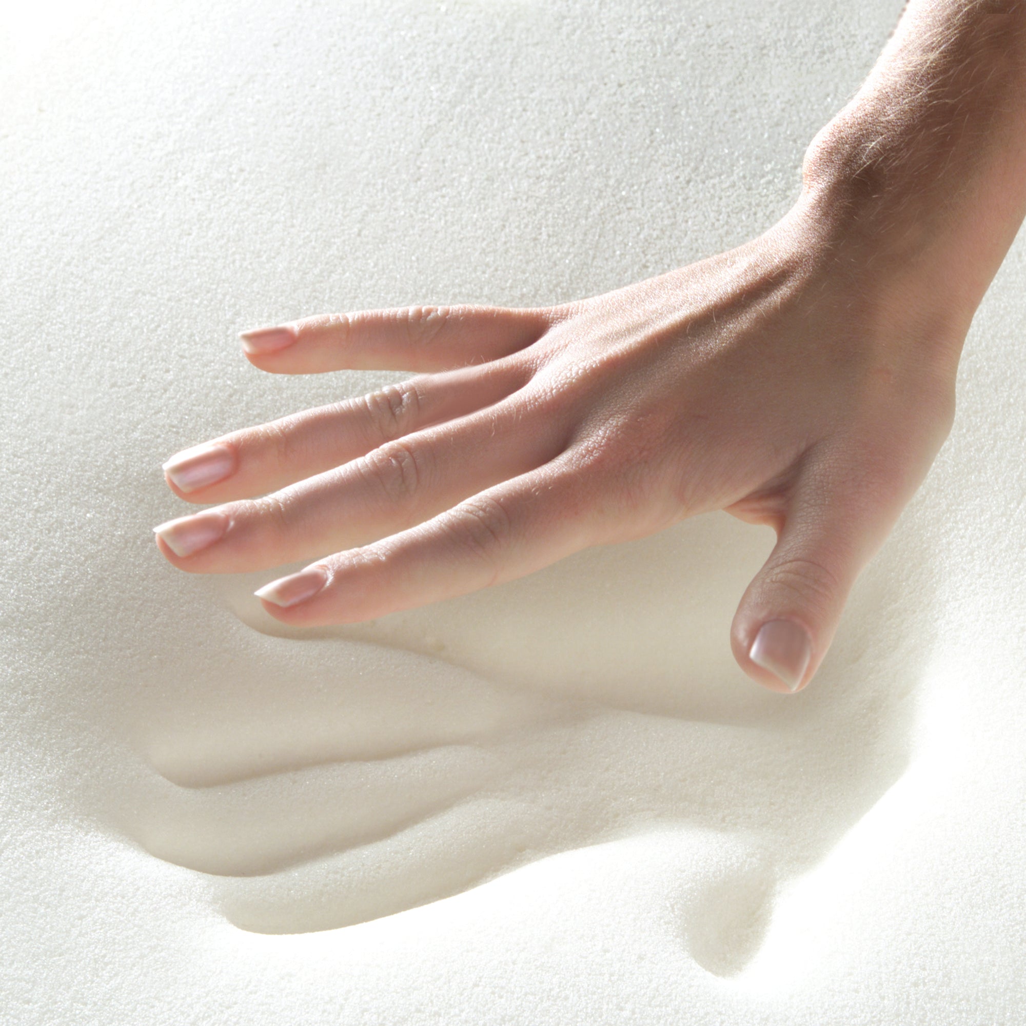 White & Orange Cervical Memory Foam Pillow , 20" X 12.5"