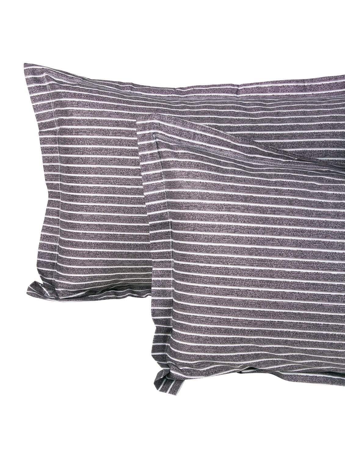 Metro 186 TC Cotton White Double Bedsheet with Pillow Covers