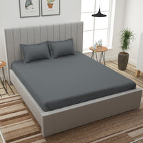 Forever 300TC Charcoal Grey King Size Bedsheet