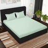 500 TC 100% Cotton Light Green 1 Unit King size Bedsheet with 2 pillow Covers