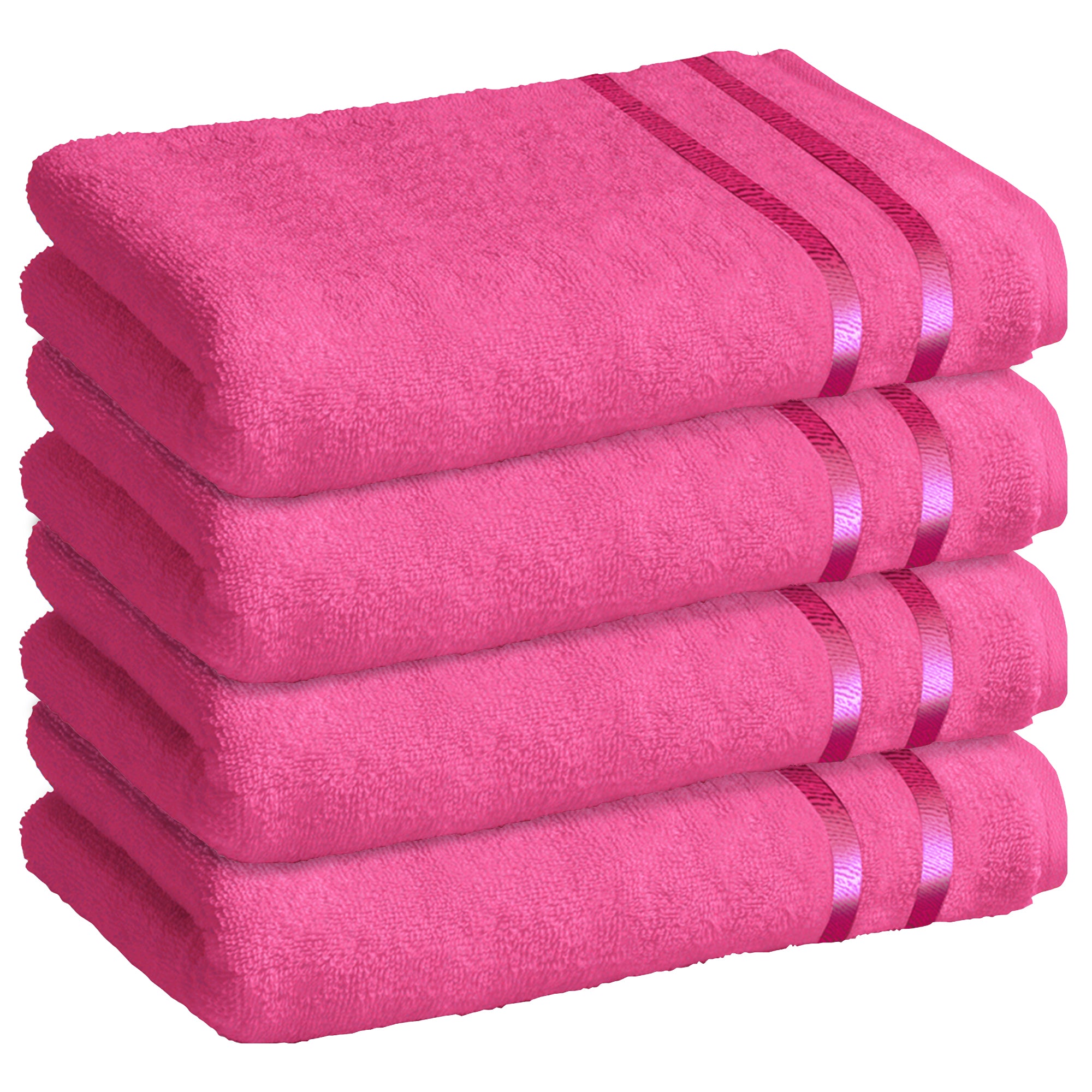 Story@Home 4 Units 100% Cotton Ladies Bath Towel - Pink