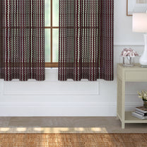 2 Pcs Purple Aura Sheer Net Polyester Window/Door/Long Door Curtains