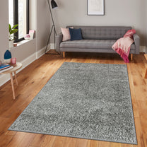 Story@Home Plain Pattern Grey 1 PC Carpet