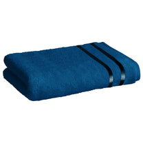 Story@Home 2 Units 100% Cotton Bath Towels - Navy Blue and Charcoal Grey