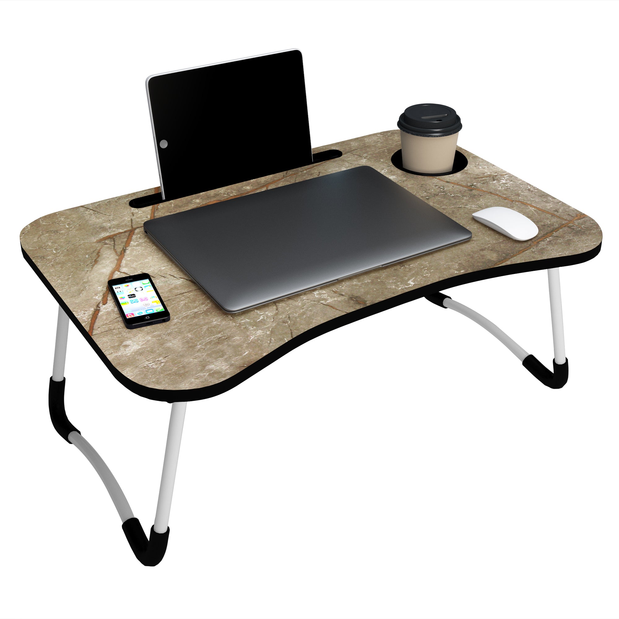 Copper Brown Marble 1 Pc laptop Table