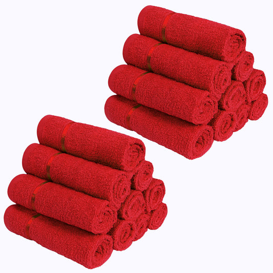 Story@Home 20 Units 100% Cotton Face Towels - Wine Red