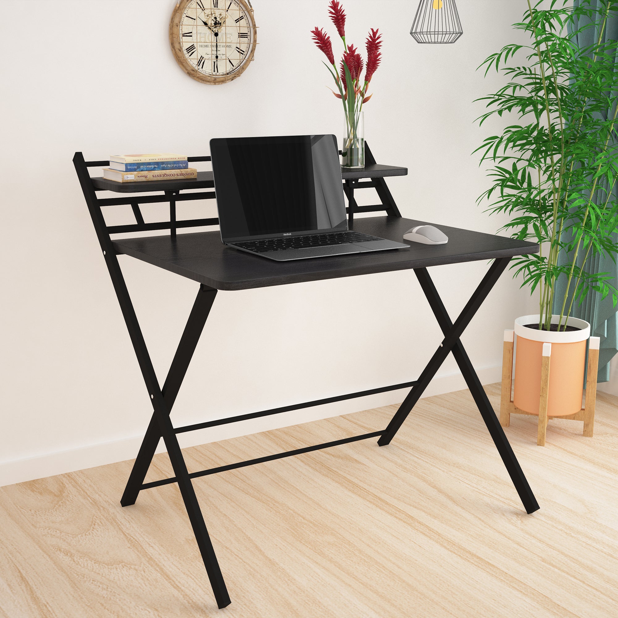Multipurpose Black Foldable Table