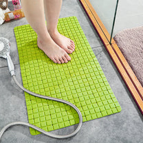 Soft PVC Shower Bath Mat- 28" X 16"- Flourescent Green