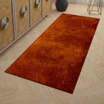 Runner Orange Solid Pattern Carpet