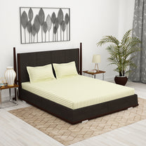 300 TC Off White1 King Size Bedsheet With 2 Pillow Cover