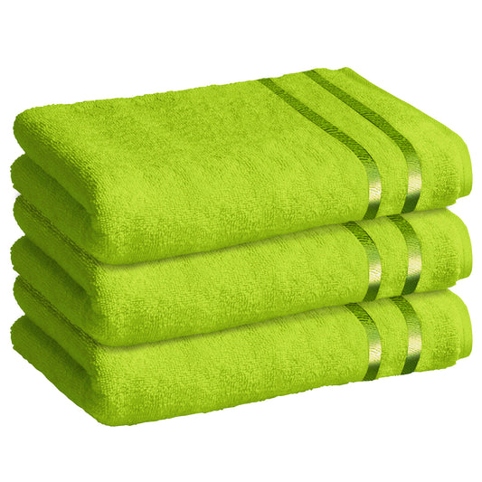 Story@Home 3 Units 100% Cotton Bath Towels - Green