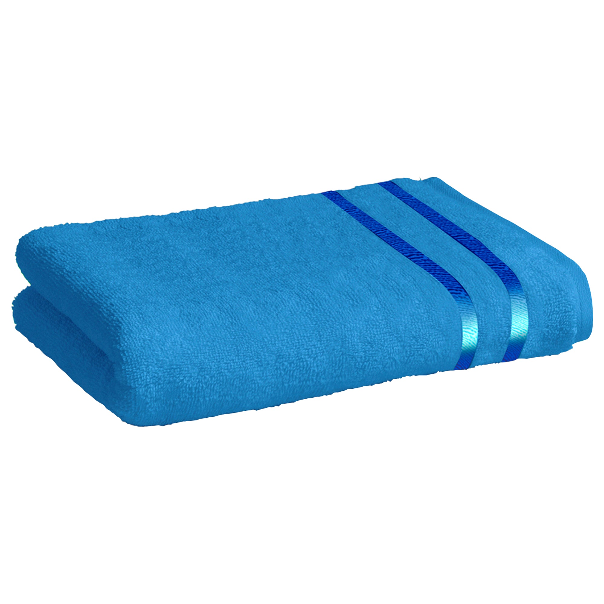 Story@Home 2 Units 100% Cotton Bath Towels - Navy Blue and Blue