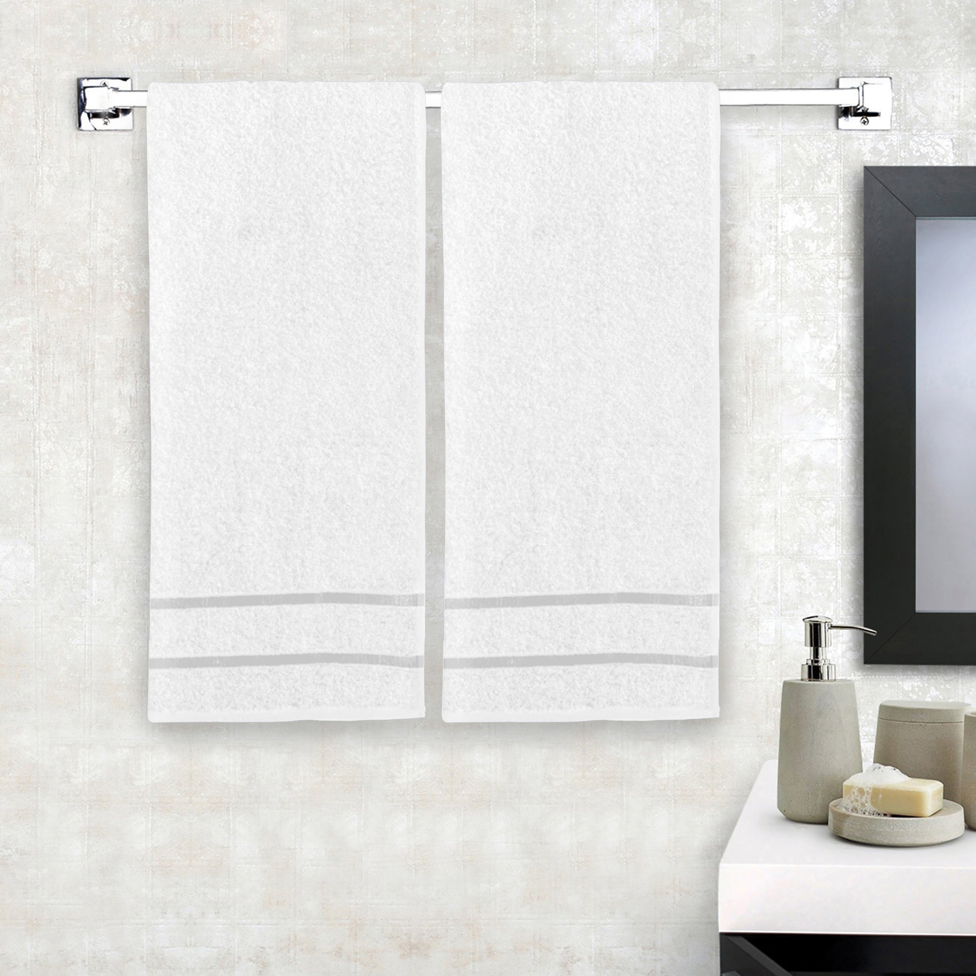 Story@Home 2 Units 100% Cotton Ladies Bath Towel - White
