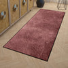 Runner Light Burgundy Solid Pattern Carpet