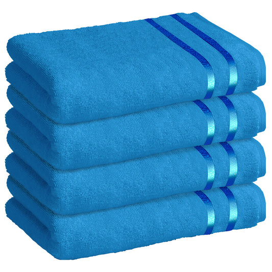 Story@Home 4 Units 100% Cotton Ladies Bath Towels - Blue