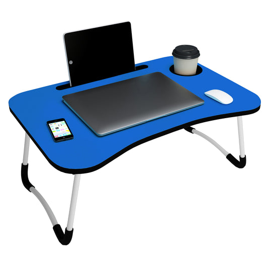 Teal Blue Stripes 1 Pc laptop Table
