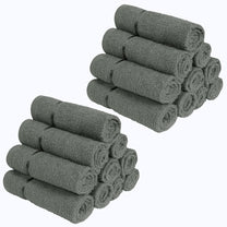 Story@Home 20 Units 100% Cotton Face Towels - Charcoal Grey