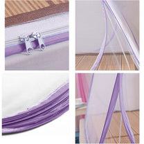 Double Bed foldable Mosquito Net Purple