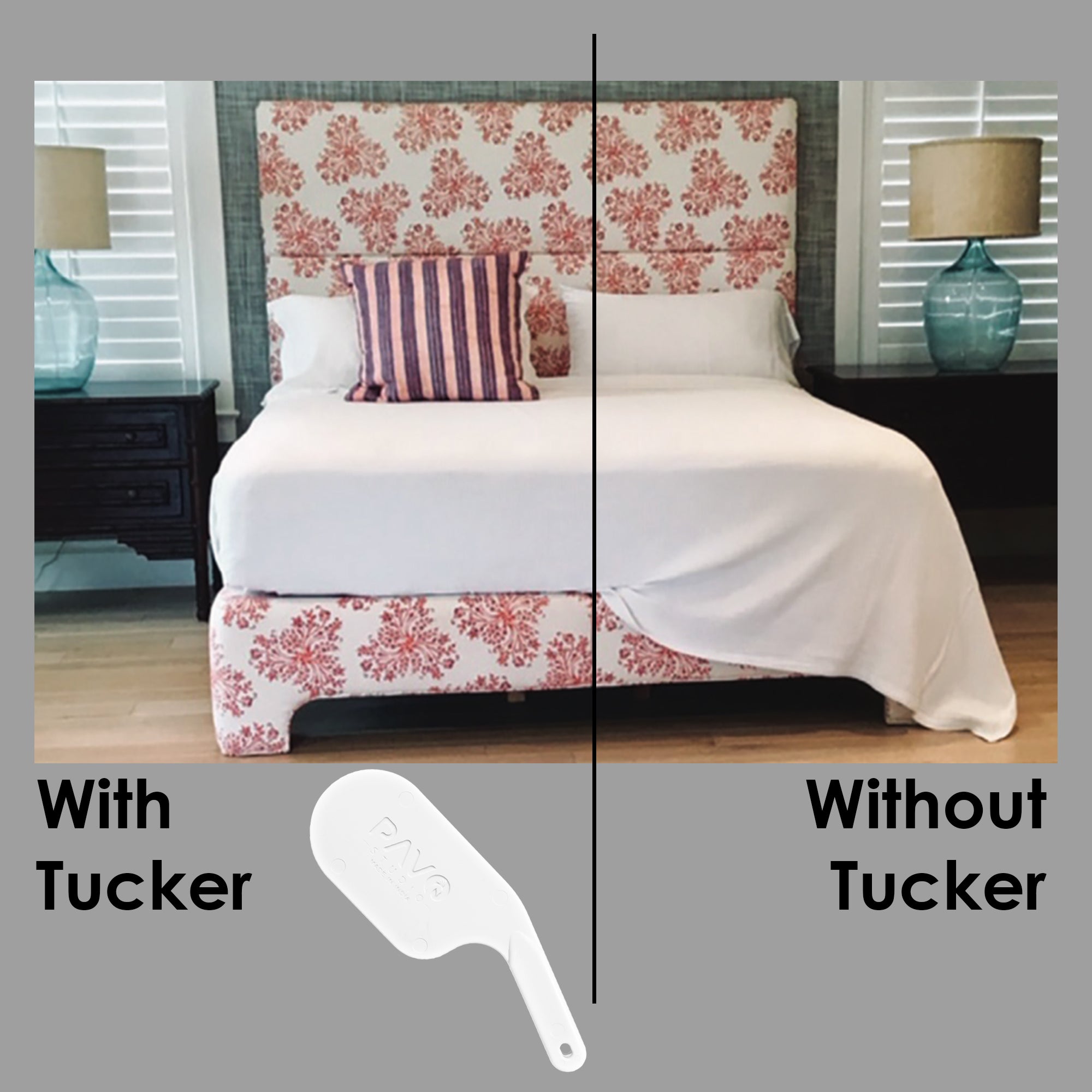 Quick Tucker - Bed Sheet Tucking Tool - White
