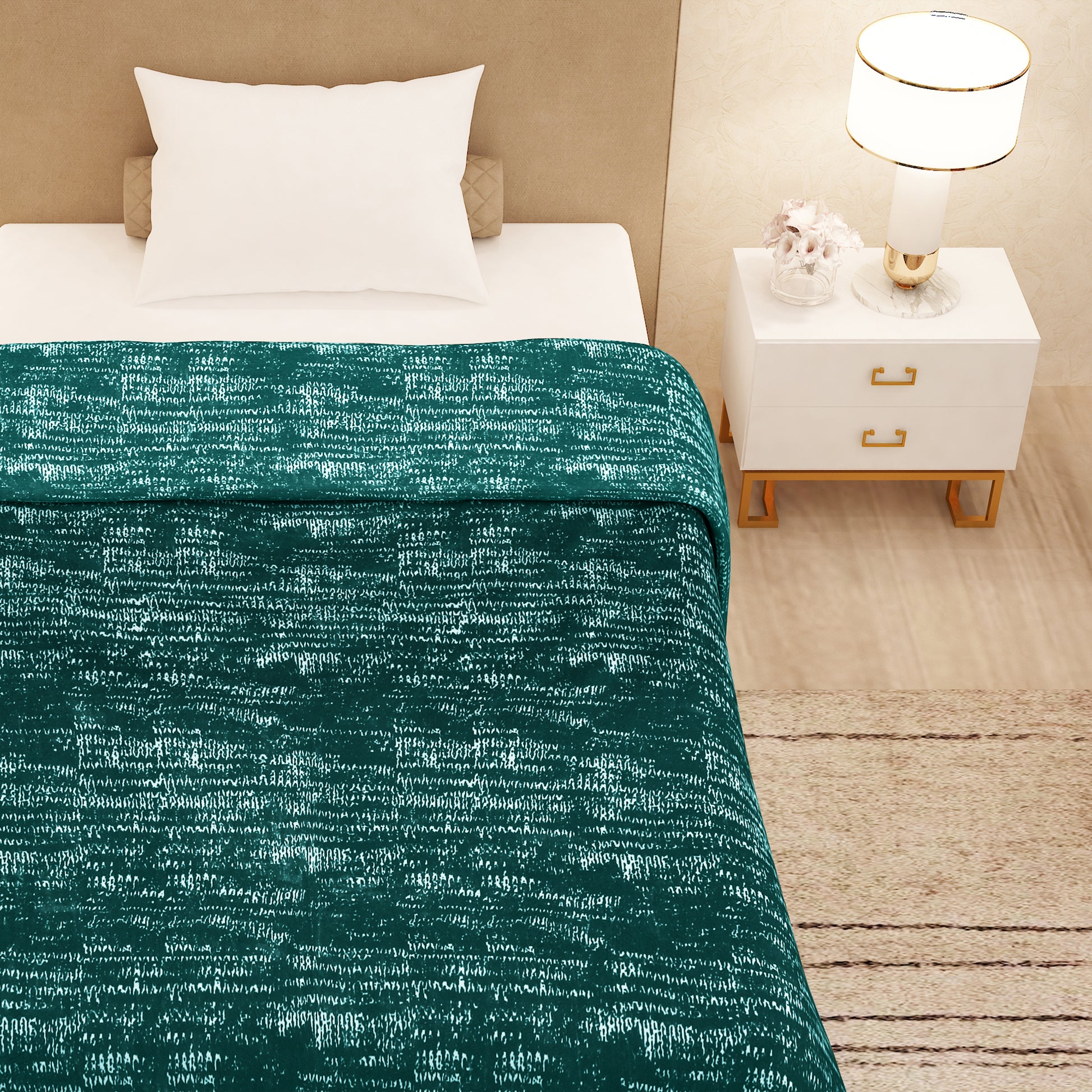 Luxe Blanket 500 GSM Teal Single Size
