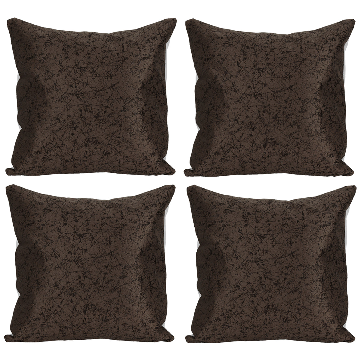 ALEGRA CUSHION COVERS 16 x 16 DARK BROWN COLOR