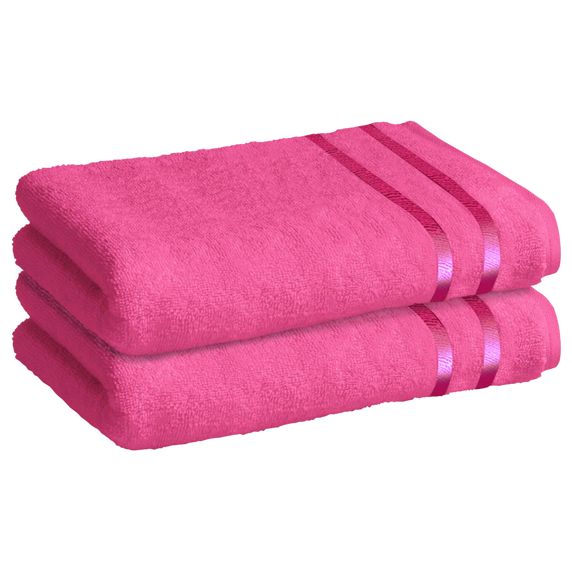 Story@Home 2 Units 100% Cotton Ladies Bath Towel - Pink