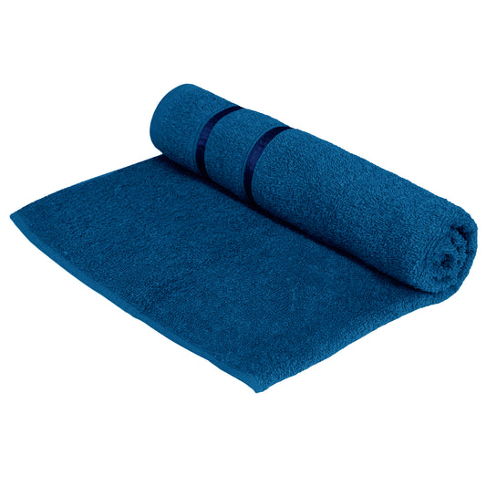 Story@Home 2 Units 100% Cotton Bath Towels - Navy Blue and Wine Red