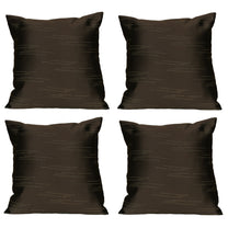 ALEGRA CUSHION COVERS 16 x 16 - DARK BROWN COLOR