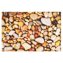 Story@Home 5 Units Premium Fabric Stone Aqua Door Mat - Multicolor - 60 cm X 40 cm