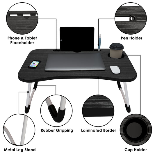 Multipurpose Grey Foldable Laptop Table 1 Pc