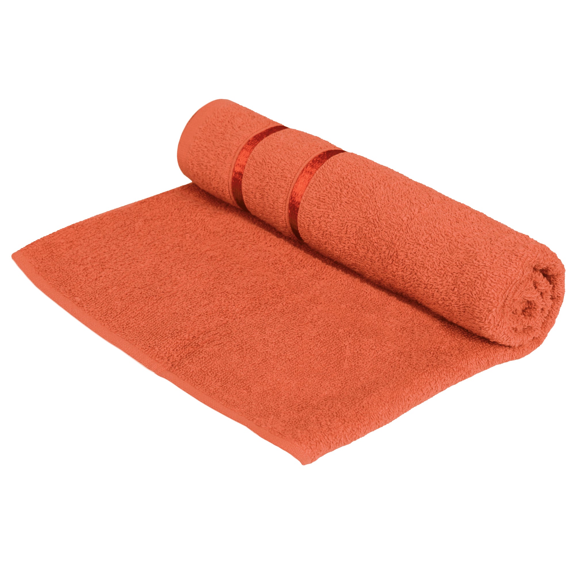 Story@Home 2 Units 100% Cotton Ladies Bath Towels - Green and Orange